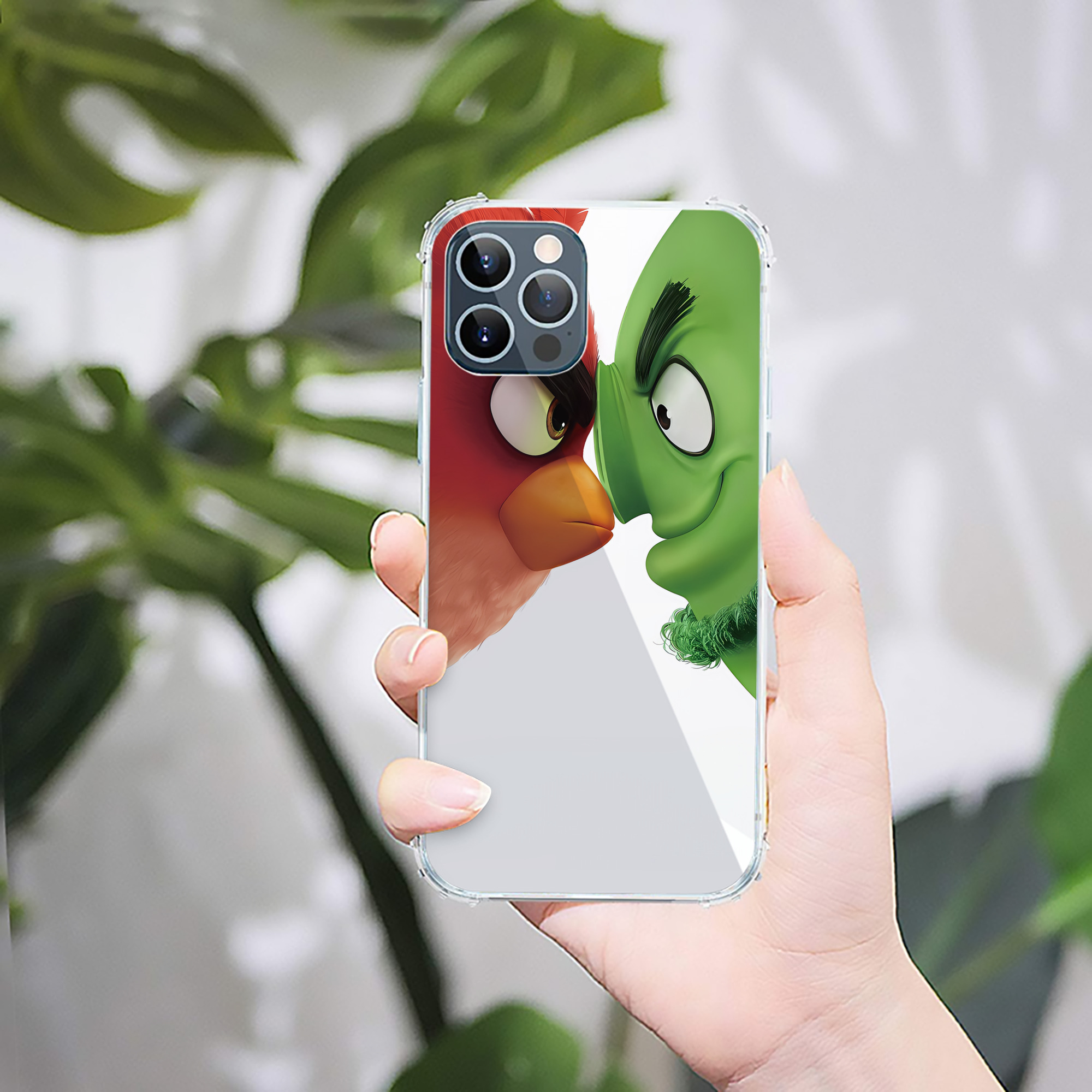 （画像用） Angry Birds アングリーバード 【iPhone 12シリーズ対応】透明スマホケース（クリアソフトケース）